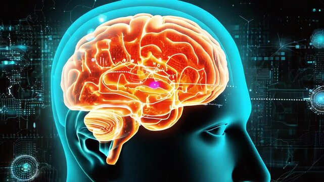 Futuristic Artificial Intelligence Network in Data Stream Visualization