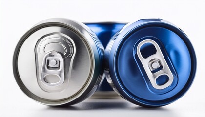 aluminum cans isolated