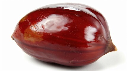 Fototapeta premium Chestnut: A smooth, brown nut surrounded by a spiky shell, cherished in the colder months for its sweet, roasted flavor. 