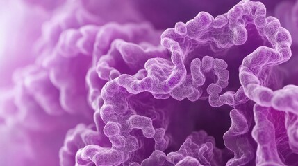 Abstract Purple Background with Organic Fluid Shapes and Textures