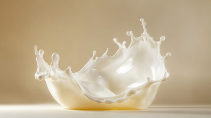 A mesmerizing splash of silky liquid, captured in perfect clarity as it erupts into intricate, flowing patterns