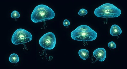 Blue Eye Close-Up with Digital Highlights