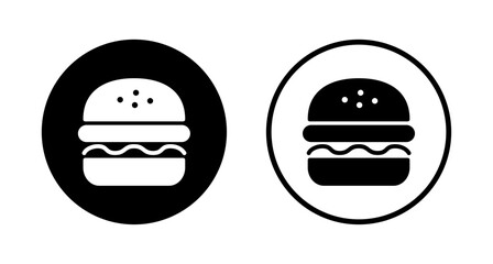 Burger icon logo design. burger sign and symbol. hamburger