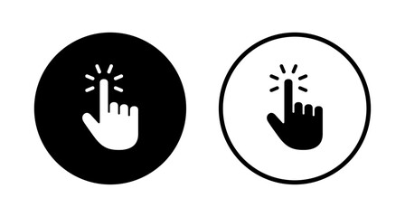Hand cursor icon logo design. cursor sign and symbol. hand cursor icon clik