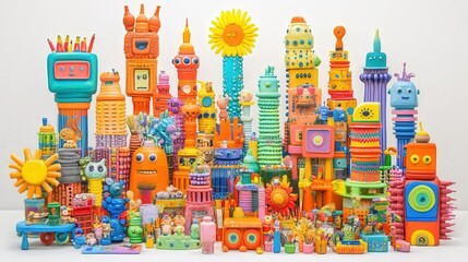 Obraz premium Vibrant Creative Workspace with Art Supplies