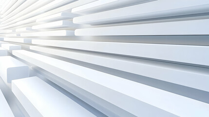 Naklejka premium Abstract 3D White Rectangular Blocks Background, Modern Geometric Design with Depth and Perspective, Clean Minimalist Style for Digital and Print Media