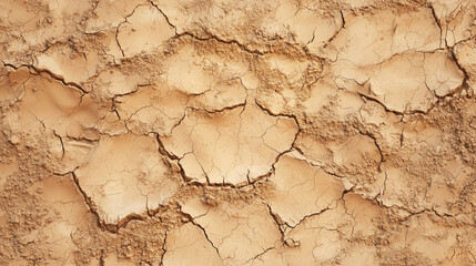 Fototapeta premium Dry Cracked Earth Texture Background Image