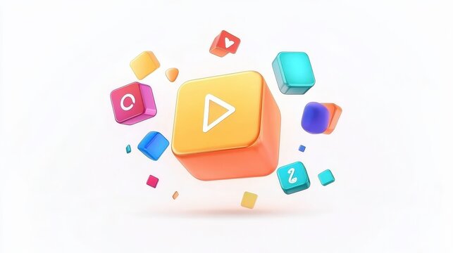 Colorful Call to Action Button with Playful Animations