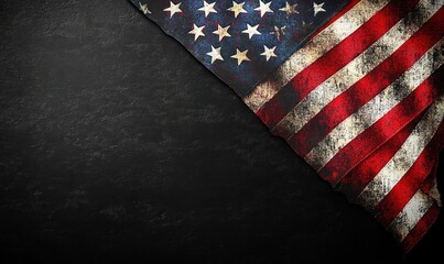 Fototapeta premium Veterans Day Tribute American Flag Commemoration Military Service Appreciation
