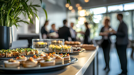 catering food in a restaurant