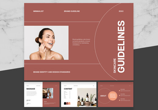 Brown And Orange Skincare Guidelines