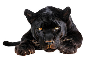 Fototapeta premium Majestic Black Panther: A Close-Up Portrait
