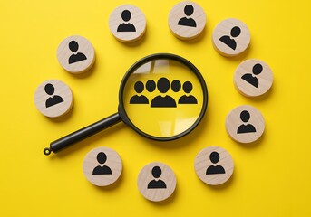 HR, Job interview, Personnel recruitment, Human Resources Management technology concept. HR professional select career recruit on websites for find new talent. Global employment, Hiring employees