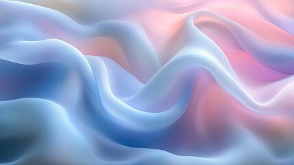 Obraz premium Gentle curving abstract shapes displayed in a vibrant colorful fashion