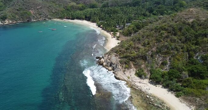 Vista desde el Este de Playa Cepe, Venezuela