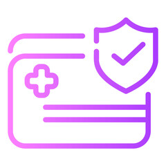 card Line Gradient Icon