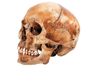 Obraz premium Detailed Close-Up of a Human Skull