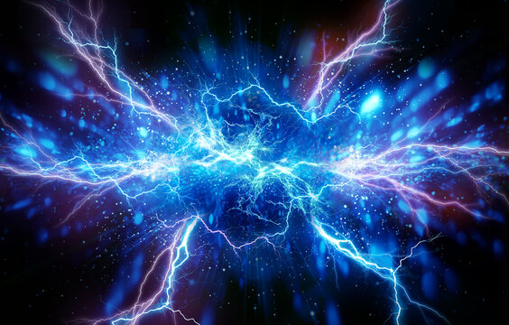 power thunder energy background
