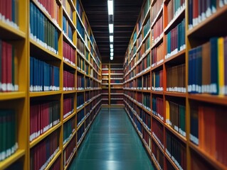 Fototapeta premium Families using public services such as libraries to access free books and media, Using Public Services, Affordable and convenient