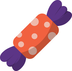 Spooky Candy Halloween with Cartoon Design. Vector Illustration.