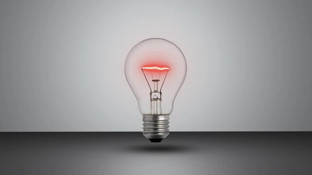 A bulb light ON and OFF, green energy conservation