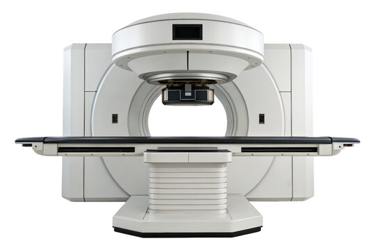 Modern medical linear accelerator for cancer treatment isolated with transparent background