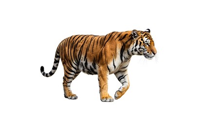 tiger on white background