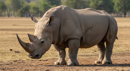 Obraz premium rhino in the wild