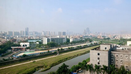 Obraz premium 中国広東省深圳の街並み