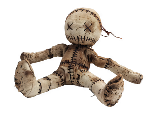 Disturbing Voodoo Doll: A Creepy Close-Up