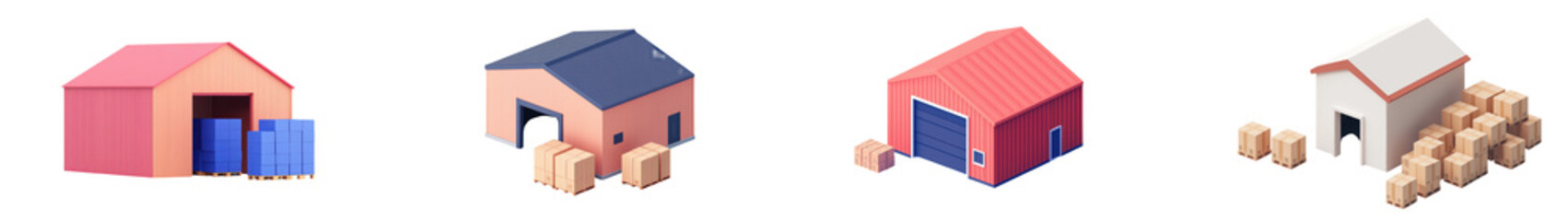 Collection of miniature wooden and cardboard houses in diverse architectural styles including cottage modern and abstract designs showcasing creative conceptual and geometric elements