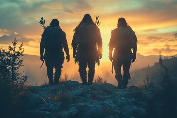 Prehistoric Warriors Tribe Humans Stone Age Survival Primitive Lifestyle
