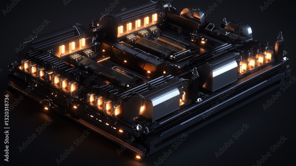 Poster ai-assisted robotic assembly of high-performance computing components.