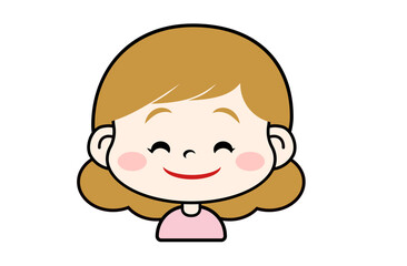 にっこりした表情の女の子