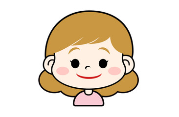ほほえむ表情の女の子