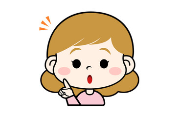 指差しする女の子