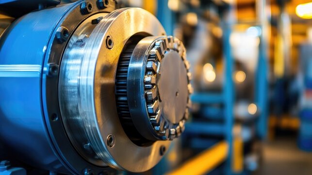 Close-up of an industrial variable frequency drive controlling an electric motor.