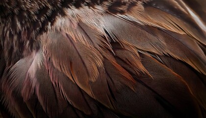 Close-up Macro Shot of a Hawk Feather Showing Sharp Edges and Structured Barbs in Natural Tones