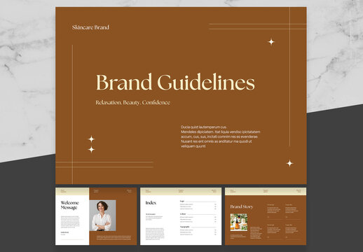 Brown And Cream Landscape Brand Guideline 