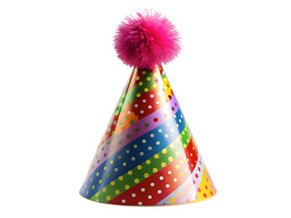 party hats isolated on white