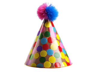 party hats isolated on white
