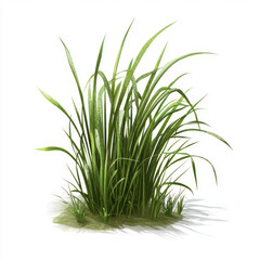 Fototapeta premium green grass isolated on white