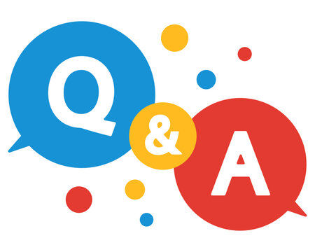 Q&Aのカラフルなアイコンイラスト