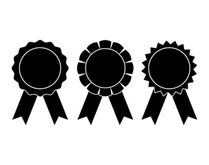 Circle ribborn vector design set