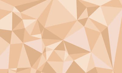 A vector background with brown polygonal triangle colors adds depth and richness, offering a sophisticated and inviting visual experience in digital artwork.
