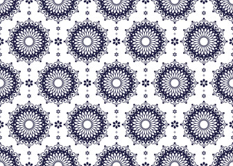 mandalas ethnic fabric seamless pattern, line design, design for cloth, carpet, batik, wallpaper, wrapping etc.