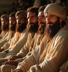Obraz premium Elders and Apostles in Ancient Biblical Era of the Middle East