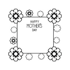 happy mothers day floral background - vector illustration.
