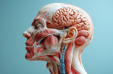 Human Head and Neck Anatomy Illustration Snoring Sleep Breathing Tongue Uvula Anatomy 3D Medical Science
