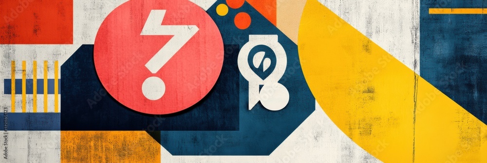 Aufkleber geometric price tag transformed into abstract figure with discounts and percentage symbols in modern
